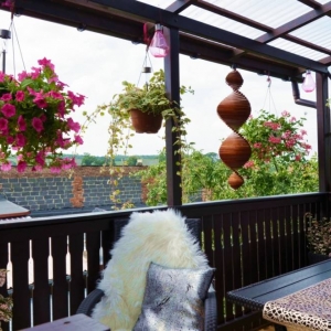 Zdjęcia przedstawiają balkon który zdobył I miejsce