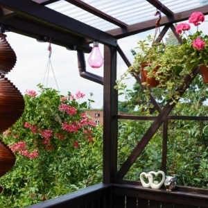 Zdjęcia przedstawiają balkon który zdobył I miejsce