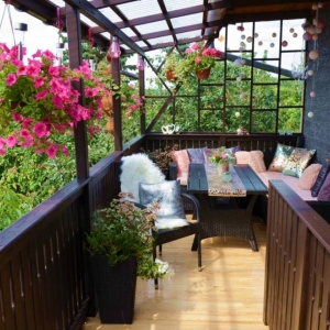 Zdjęcia przedstawiają balkon który zdobył I miejsce