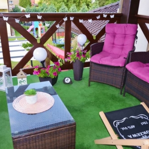 Zdjęcia przedstawiają balkon który zdobył II miejsce