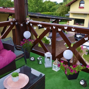 Zdjęcia przedstawiają balkon który zdobył II miejsce