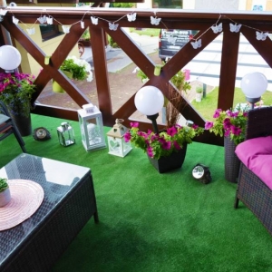 Zdjęcia przedstawiają balkon który zdobył II miejsce