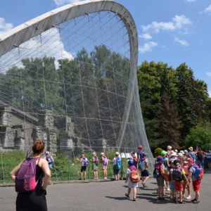 Zdjęcie przedstawia uczestników w ZOO w Chorzowie