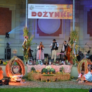 Występ artystyczny podczas dożynek