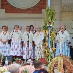 Występ artystyczny podczas dożynek
