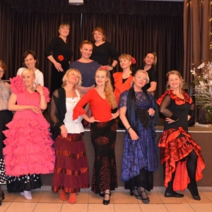 Uczestniczki wiosennych warsztatów Flamenco