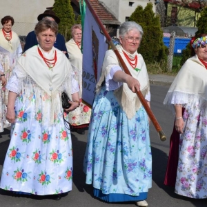 Zdjęcia przedstawiają chwile z uroczystości Jubileuszu 75-lecia Koła Gospodyń Wiejskich ze Świerklańca