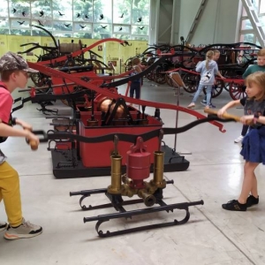 Czwarty dzień półkolonii - wycieczka do Muzeum Pożarnictwa w Mysłowicach