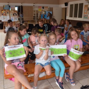 Pierwszy dzień półkolonii - pogadanka na temat bezpieczeństwa podczas wakacji