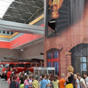 Czwarty dzień półkolonii - wycieczka do Muzeum Pożarnictwa w Mysłowicach