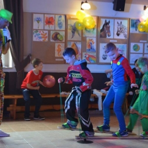 Na zakończenie II turnusu zimowiska 2024 odbył się bal przebierańców