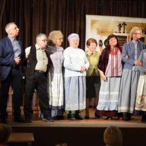 Zdjęcie przedstawia widowisko cołkie po ślonsku WYSZKUBKI