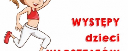 Występ dzieci biorących udział w tańcu nowoczesnym
