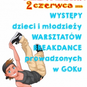 Plakat - Występ dzieci i młodzieży warsztatów breakdance