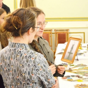 Wernisaż wystawy prac rysunku, malarstwa, fotografii, witrażu oraz mozaiki witrażowej wykonanych w Gminnym Ośrodku Kultury w Świerklańcu