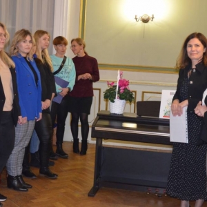 Zakończenie warsztatów wokalnych i podziękowania od Pani Dyrektor Barbary Miś