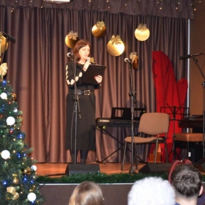 Noworoczny Koncert Kolędowy w GOKu - powitanie uczestników koncertu