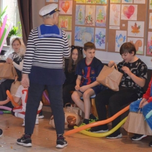 V dzień zimowiska. Bal przebierańców. Zabawa karnawałowa w GOKu.