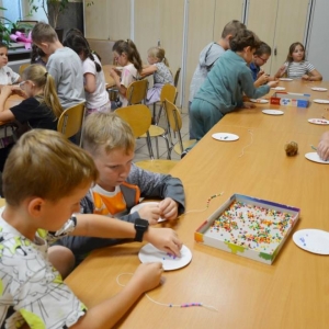 I dzień półkolonii był organizacyjny, zapoznawczy, pełen wspólnej zabawy w GOKu
