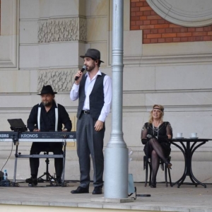Koncert letni w świerklanieckim parku, podczas którego wystąpił zespół Winyl Band