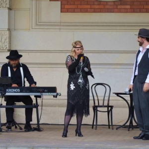 Koncert letni w świerklanieckim parku, podczas którego wystąpił zespół Winyl Band