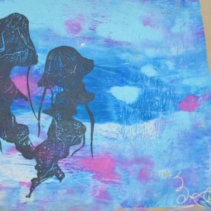 Praca graficzna na gelly plate