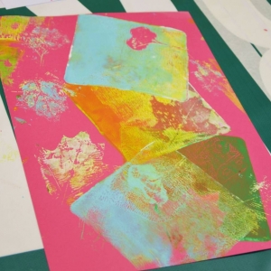 Prace graficzne na druku gelly plate