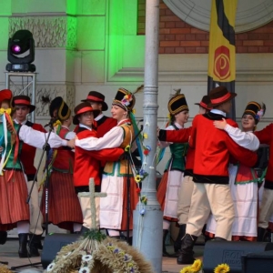 Zdjęcie przedstawia występ artystyczny zespołu Mały Śląsk