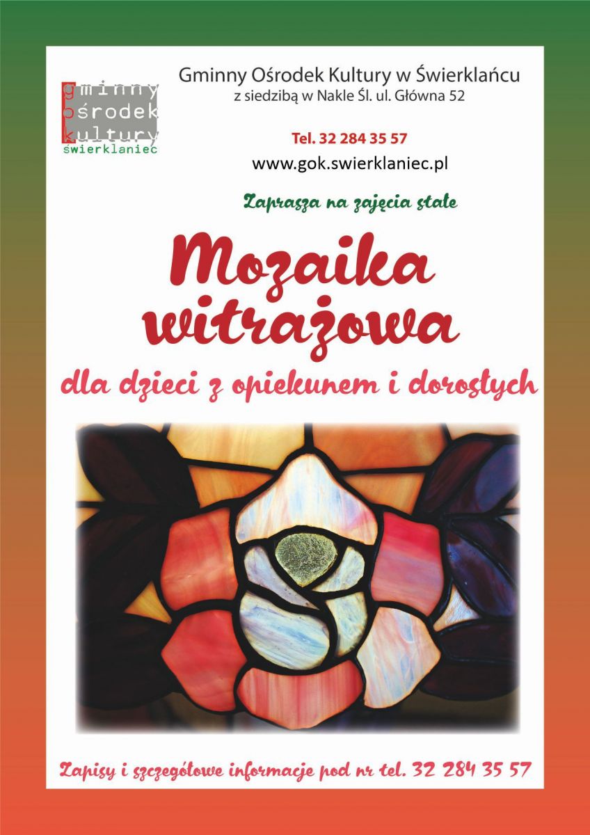 Plakat - mozaika witrażowa