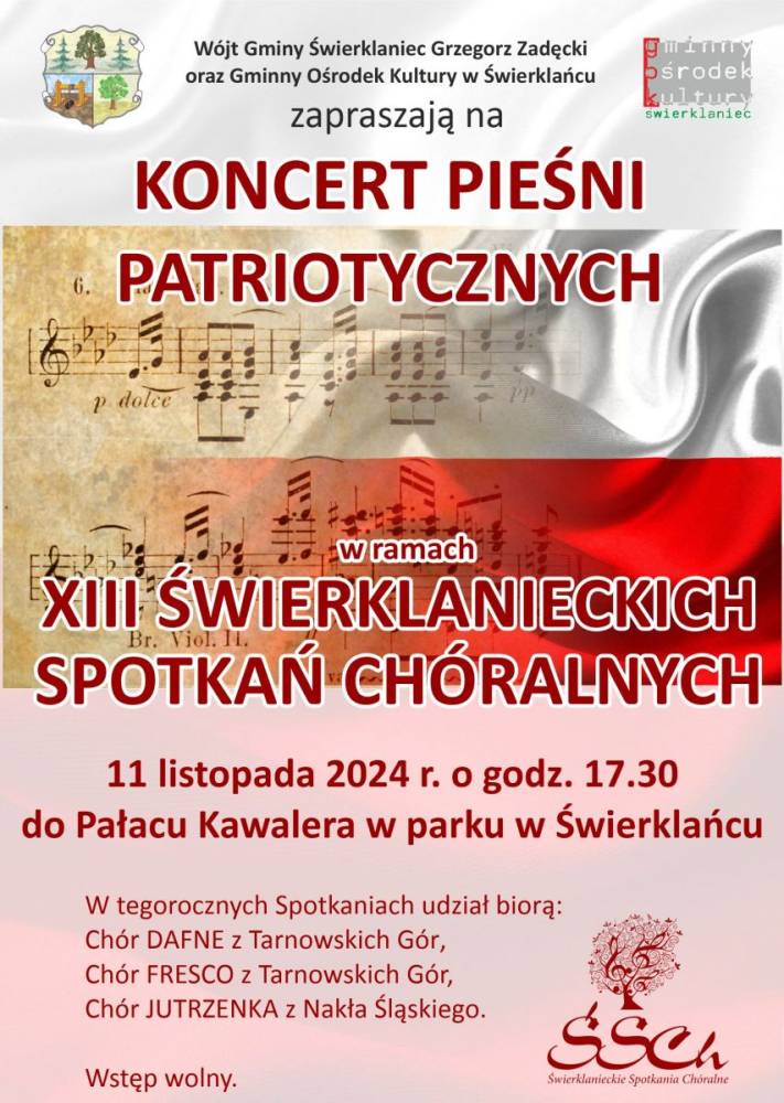 Plakat - Świerklanieckie Spotkania Chóralne