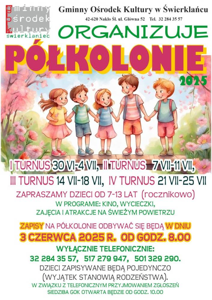 Plakat - półkolonie 2025