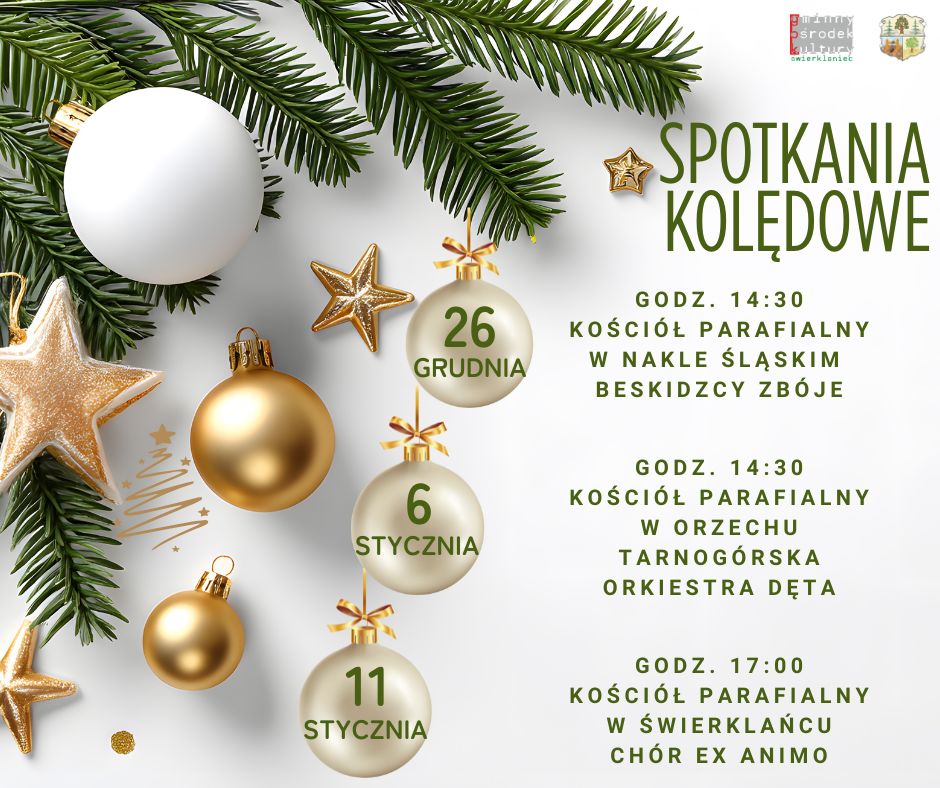 Grafika promująca Spotkania Kolędowe.