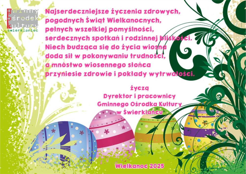 Plakat - życzenia wielkanocne